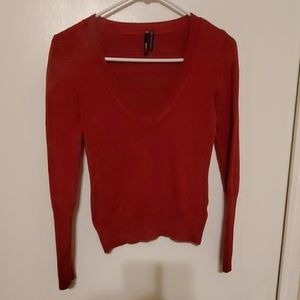 Red long sleeve shirt